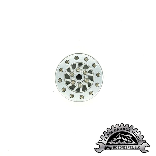 Team Garage Hack Clear H.O. Stiletto E.B.R. Edition Wheels (4 Pack), Steel Inner Lock Rings