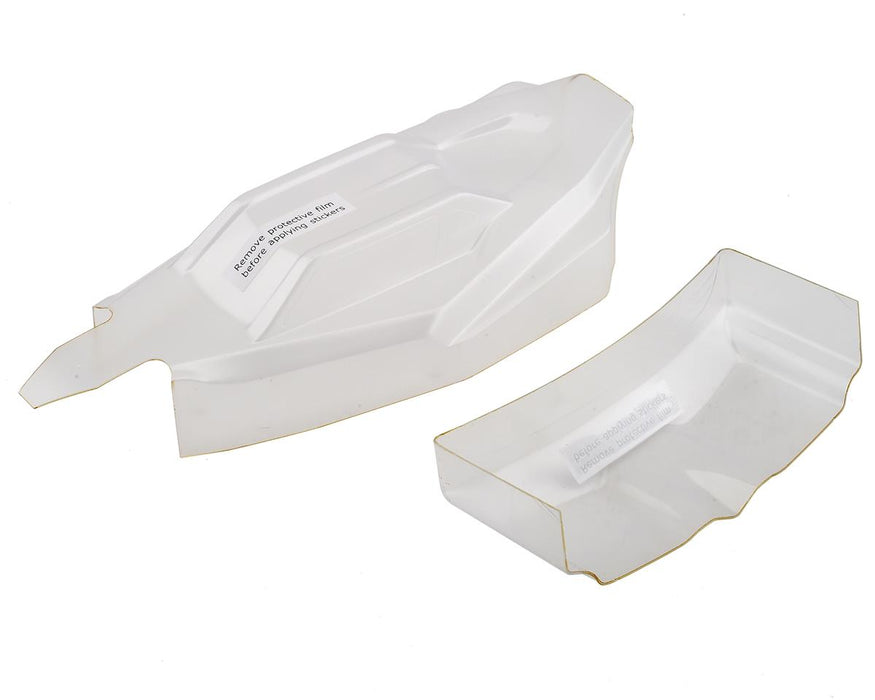 Team Losi Racing TLR230012 Lightweight Clear Body and Wing for 22 5.0 Buggy
