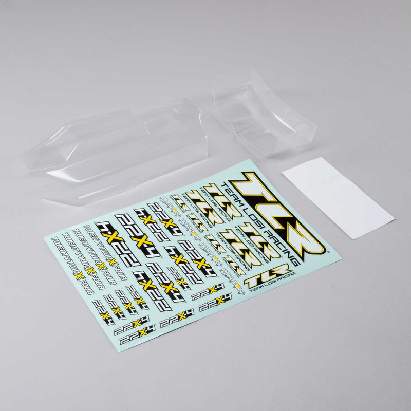 Team Losi Racing TLR230016 Lightweight Body and Wing for 22X-4
