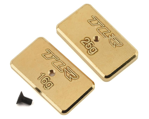 Team Losi Racing TLR331041 Rear Brass Weight Set 16g and 25g for 22 5.0