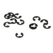 Team Losi Racing TLR6105 E-Clips for 3mm Shaft 12 Pack