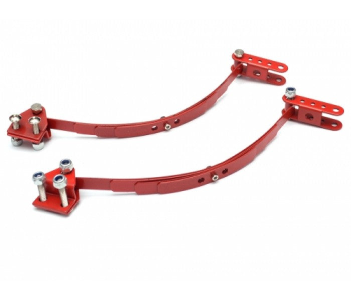 Team Raffee Co. BRQ90267R Steel Leaf Spring Set With Mount for D90/D110 1 Pair Red