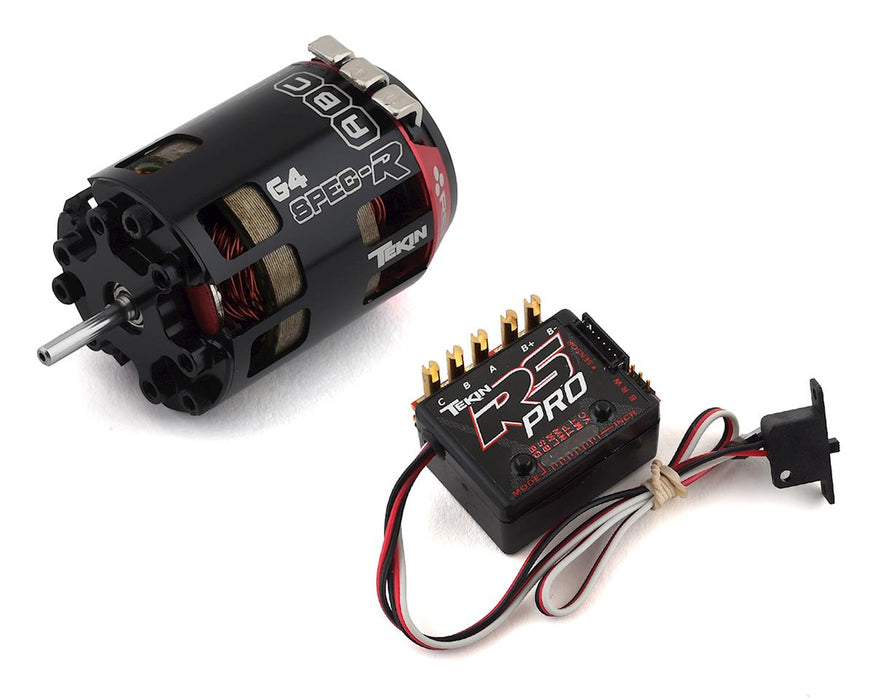 Tekin TT2808 17.5T Gen4 SpecR Sensored Brushless RSpro Black Edition ESC and Motor Combo