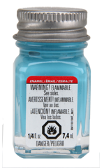 Testors 1107TT Enamel Paint 1/4oz, Turquoise