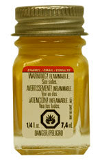 Testors 1114TT Enamel Paint 1/4 oz Yellow
