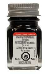 Testors 1147TT Enamel Paint 1/4 oz Gloss Black