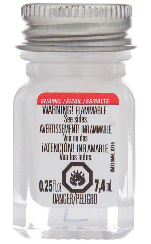 Testors 1168TT Enamel Paint 1/4 oz Flat White
