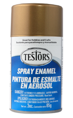 Testors 1244T Enamel Spray Paint 3oz Gold
