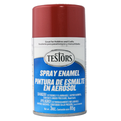 Testors 1629T Enamel Spray Paint 3oz Ruby Red Metal Flake