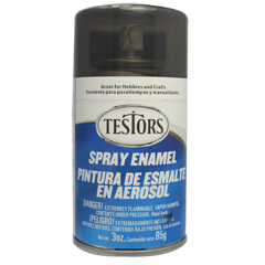 Testors 1634T Enamel Spray Paint 3oz Transparent Black