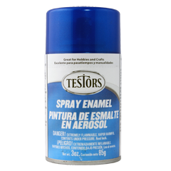 Testors 1639T Enamel Spray Paint 3oz Sapphire Blue Metal Flake