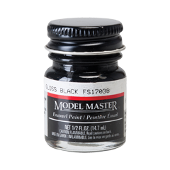 Testors 1747 Model Master Enamel Paint FS17038 1/2oz Gloss Black