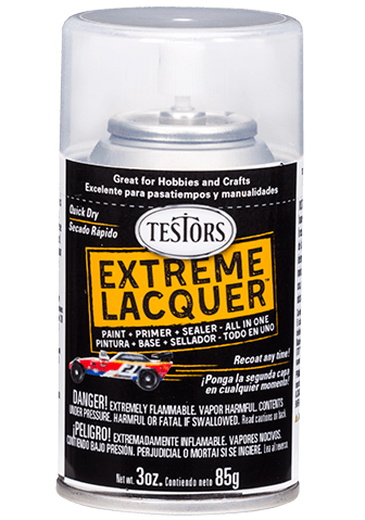 Testors 1834MT One Coat One Coat Lacquer Spary Wet Look Clear, 3oz.