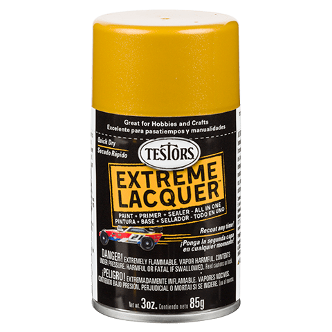 Testors 1839MT One Coat One Coat Lacquer Spray Inca Gold, 3oz.