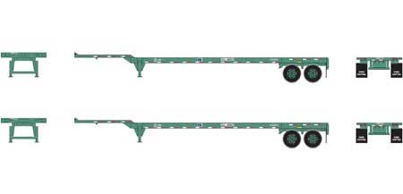 Athearn 26612 HO Scale 45' Container Chassis China Shipping 2 Pack