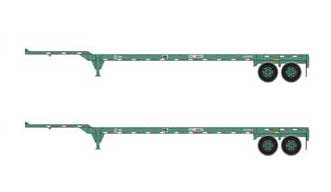 Athearn 26612 HO Scale 45' Container Chassis China Shipping 2 Pack