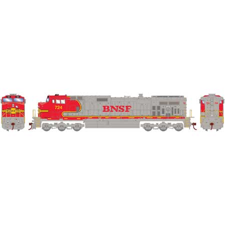 Athearn 78064 HO Scale GE C44-9W Diesel Loco BNSF "Warbonnet" 724