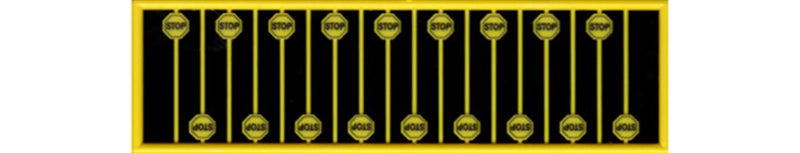 Tichy Train Group 2613 N Scale Early Yellow Stop Signs 18 Pack