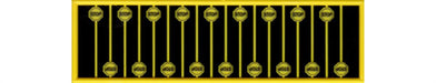 Tichy Train Group 2613 N Scale Early Yellow Stop Signs 18 Pack