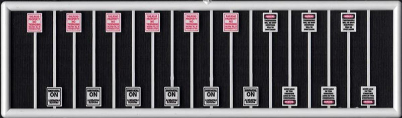 Tichy Train Group 2693 N Scale No Trespassing Signs 18 Pack