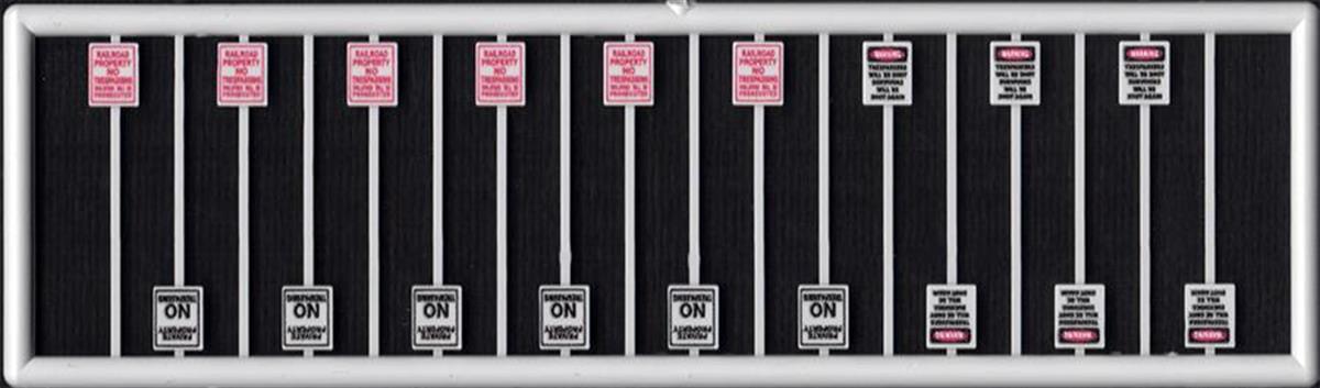Tichy Train Group 2693 N Scale No Trespassing Signs 18 Pack