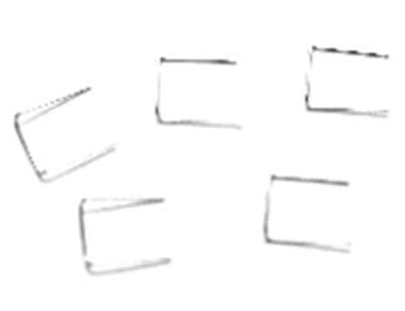 Tichy Train Group 3015 HO Scale Phosphor-Bronze Wire Formed Grab Irons 18" Drop Type 100-Pack