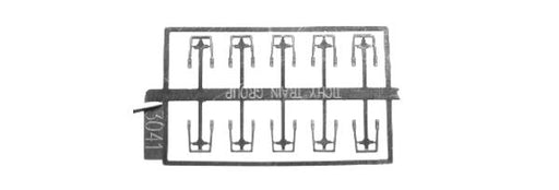 Tichy Train Group 3041 HO Scale Stirrup Steps Slant Side Mount 10 Pieces