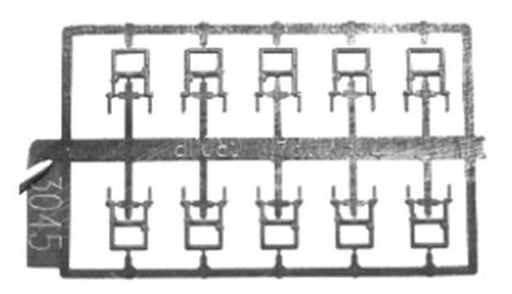 Tichy Train Group 3045 HO Scale Stirrup Step Straight Side Mount