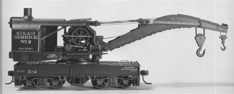 Tichy Train Group 4010 HO 120-Ton Brownhoist Railroad Wrecking Crane Kit