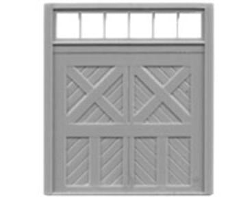 Tichy Train Group 8038 HO Scale Baggage Door 8' x 8' w/Transom 3 Pieces w/Glazing