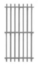 Tichy Train Group 8045 HO Scale Security Bars 44" Wide x 88" High 12 Pieces
