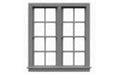 Tichy Train Group 8064 HO Scale 4/4 Double Unit Window 59" Wide x 64" High 6 Pieces
