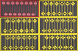 Tichy Train Group 8257 HO Scale Modern Road Sign Assortment 60 Pack