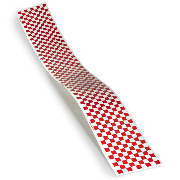 Top Flite Q4111 Trim MonoKote Checkerboard Red and White