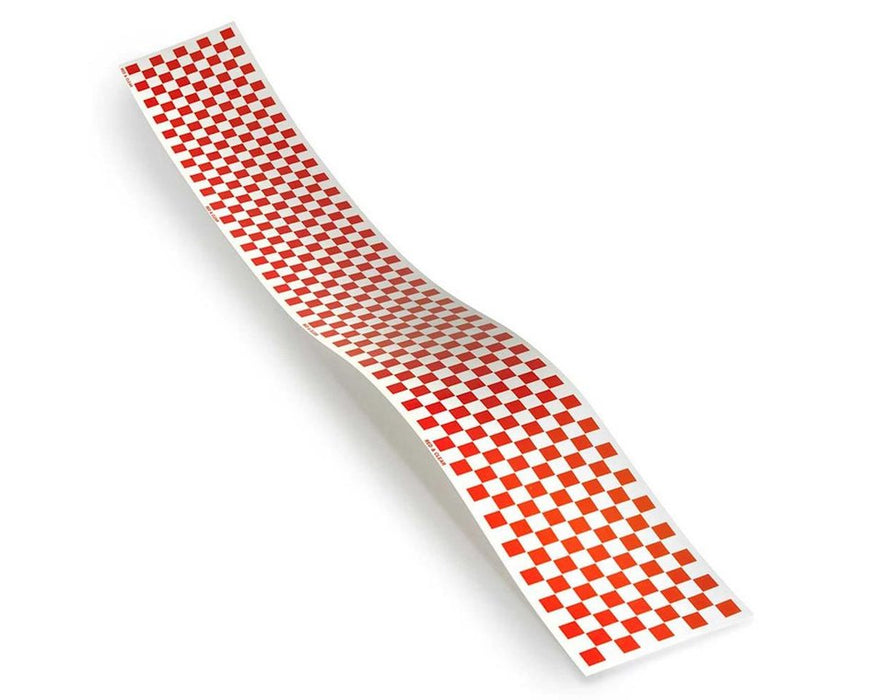 Top Flite Q4112 Trim MonoKote Checkerboard Red and Clear