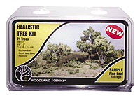 Woodland Scenics TR1111 Deciduous Tree Kit, 3/4"-3" (21)