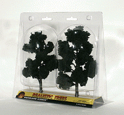 Woodland Scenics TR1517 Ready-Made Tree, Dark Green 6-7" (2-Pack)