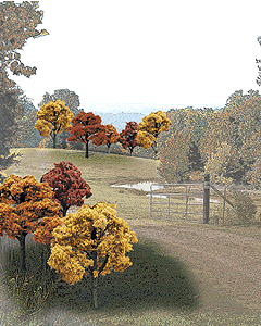 Woodland Scenics TR1576 Value Trees, Fall Mix 2-3" (23)