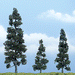 Woodland Scenics TR1619 Premium Juniper Tree, 5.25"/3"/2.5" (3-Pack)