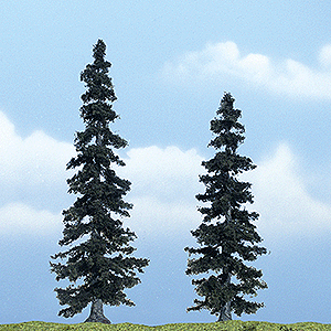 Woodland Scenics TR1621 Premium Spruce Tree, 5"/4" (2-Pack)