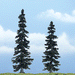 Woodland Scenics TR1621 Premium Spruce Tree, 5"/4" (2-Pack)