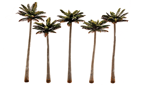 Woodland Scenics TR3598 Classics Tree, Palm 4.75-5.25"(5-Pack)