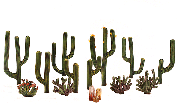 Woodland Scenics TR3600 Classics Tree, Cactus .5-2.5"(13)