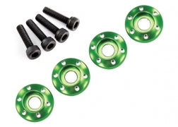 Traxxas 7668G Green Aluminum Wheel Nut Washer 3x12mm LaTrax PreRunner Teton