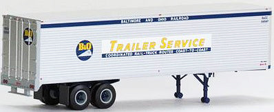 Trainworx 8023001 HO Scale 40' Corrugated Trailer B&O #1