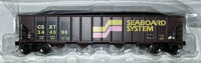 Trainworx N Scale 2424-52 N Scale 100 Quad Hopper "Ex SBD" CSXT 344596 - NOS