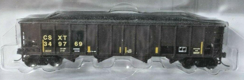 Trainworx N Scale 2424-60 N Scale 100 Quad Hopper "Ex L&N" CSXT 349769 - NOS
