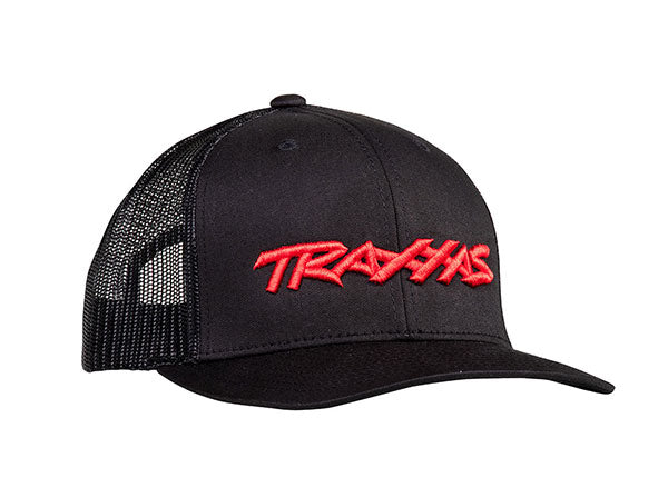 Traxxas 1182 Logo Curved Bill Trucker Hat Black