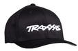 Traxxas 1188-BLK Flexfit S/M Hat Black and White Logo