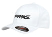 Traxxas 1188-WHT Flexfit L/XL Hat White With Black Logo